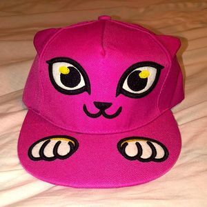 Pink cat hat